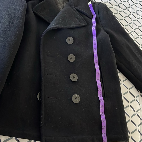 Men’s Spiewak Pea Coat size Medium Black - Picture 11 of 11